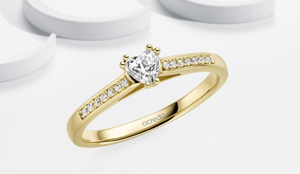 Heart Engagement Rings | acredo