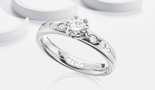 White Gold Engagement Rings | acredo