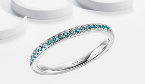 Eternity Rings with coloured stones | acredo