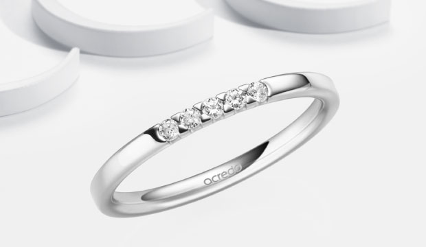 Groeiende Memoire Ringen met 1-7 Stenen | acredo