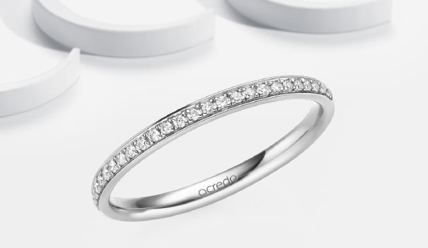 Memoire Ringen & Stud Ringen in platina | acredo