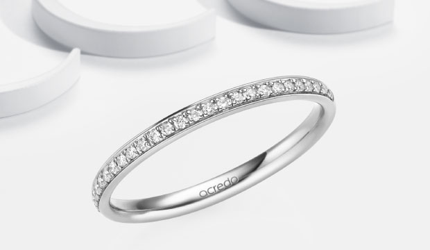 Memoire Ringen & Stud Ringen in platina | acredo
