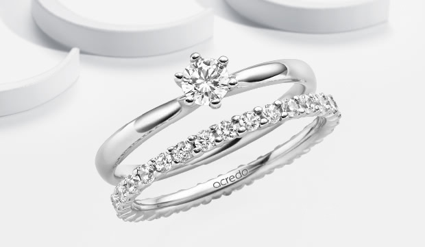 Diamond Bridal Ring Sets - inspiring & unique | acredo