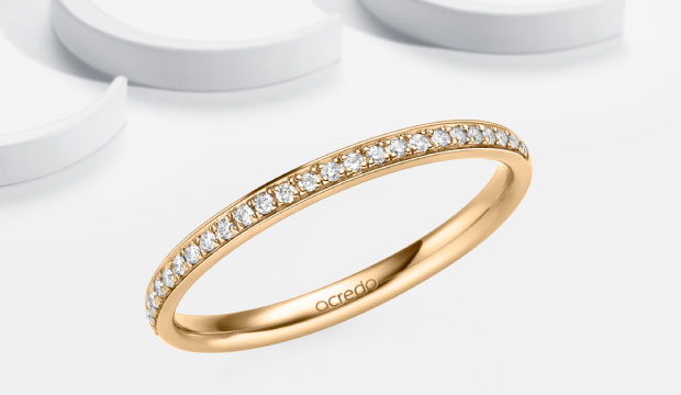 Herinnering Ringen & Stud Ringen Rose Goud | acredo