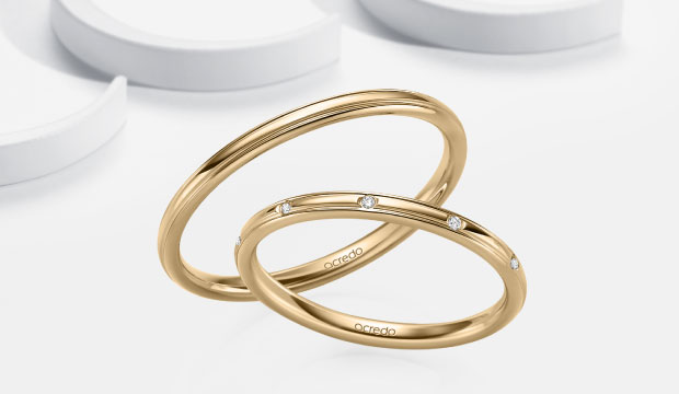 Rose gouden trouwringen | acredo